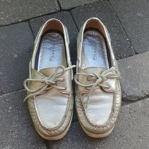 Sperry Gold Boat Shoes
